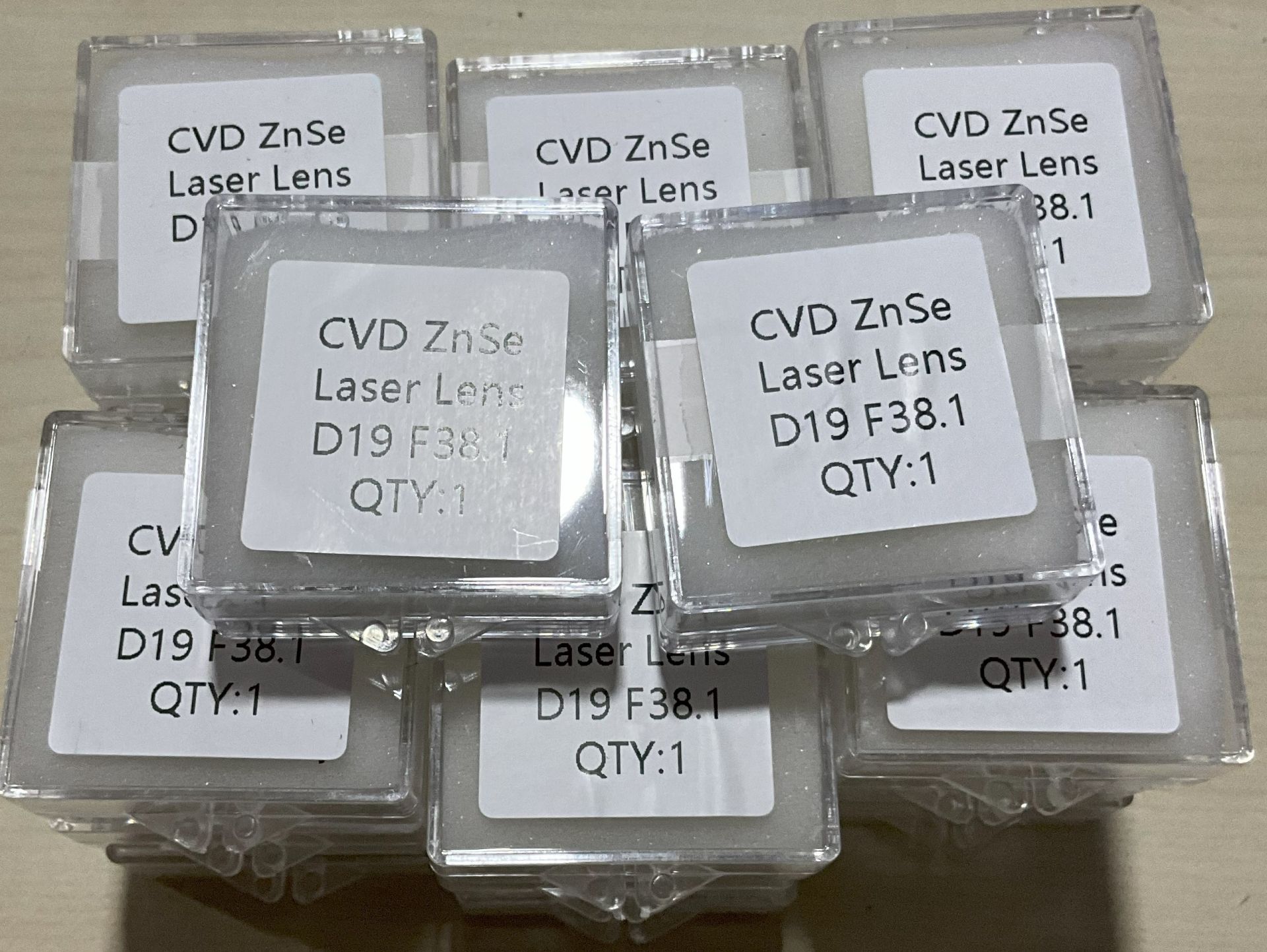 ZnSe CVD Laser Focus Lenses D19 F38.1 lens