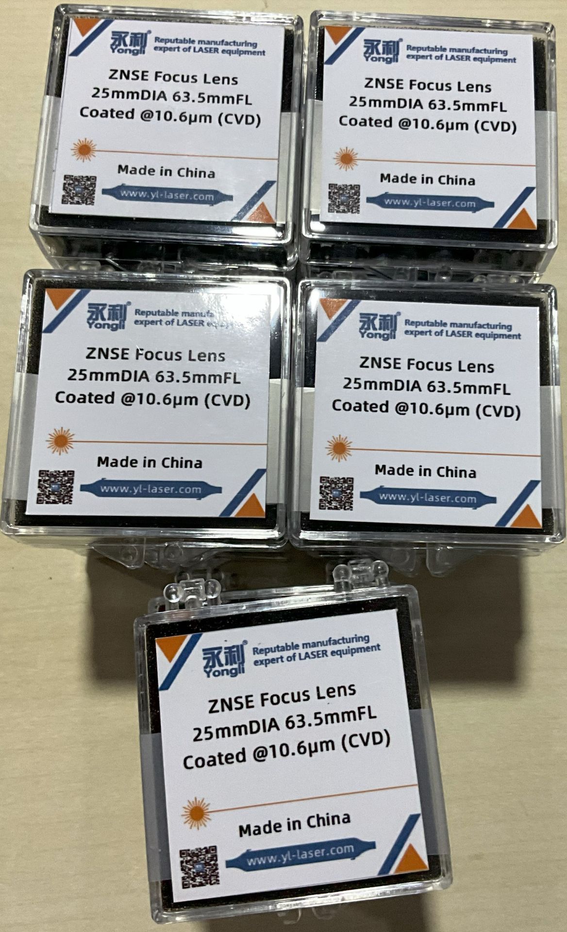 ZnSe Focus Lens Diameter 25mm FL63.5mm