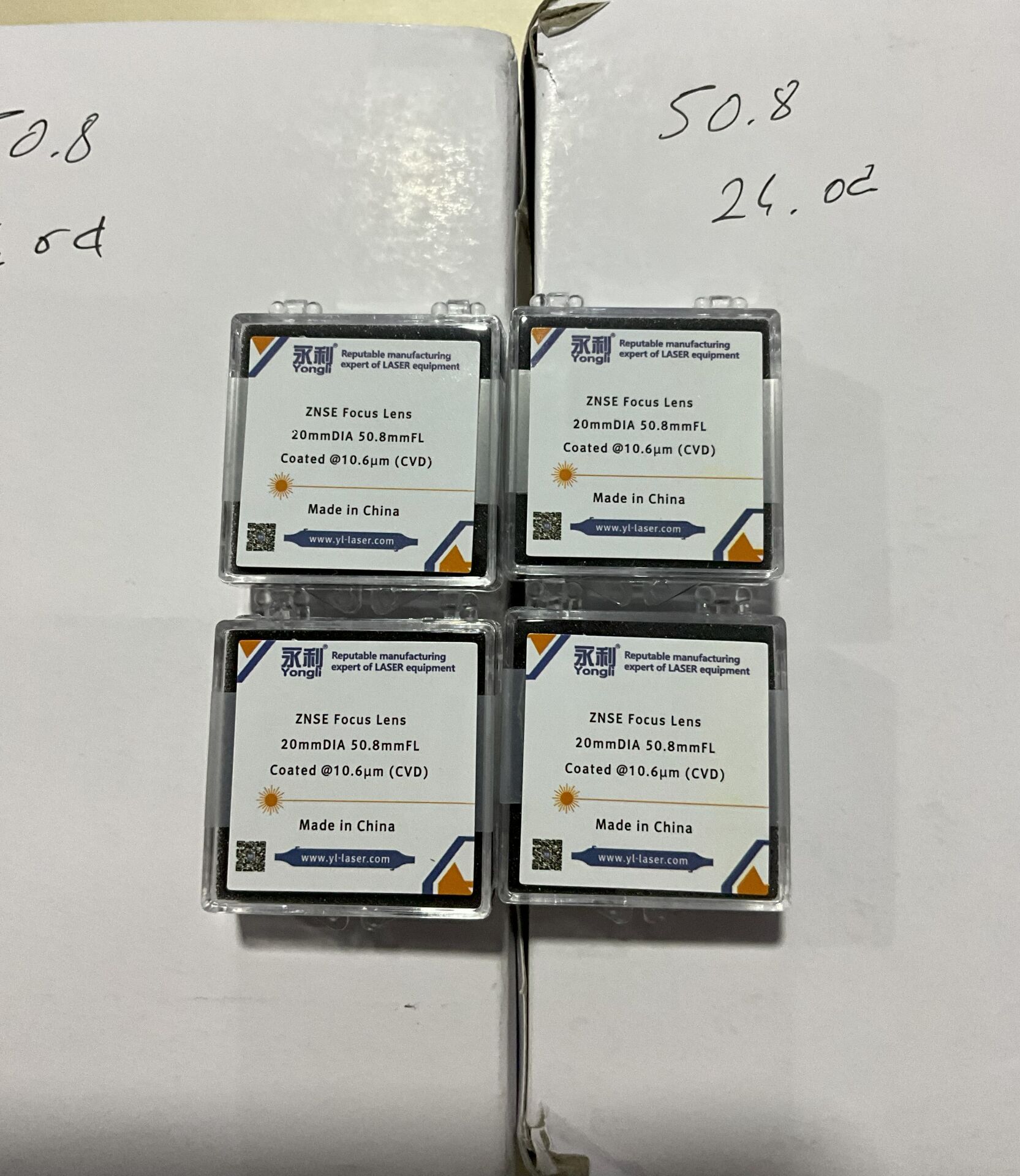 ZnSe Focus Lens Diameter 20mm 50.8mm